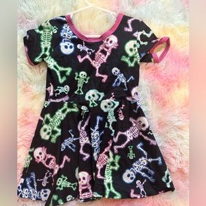 Skeleton twirl dress